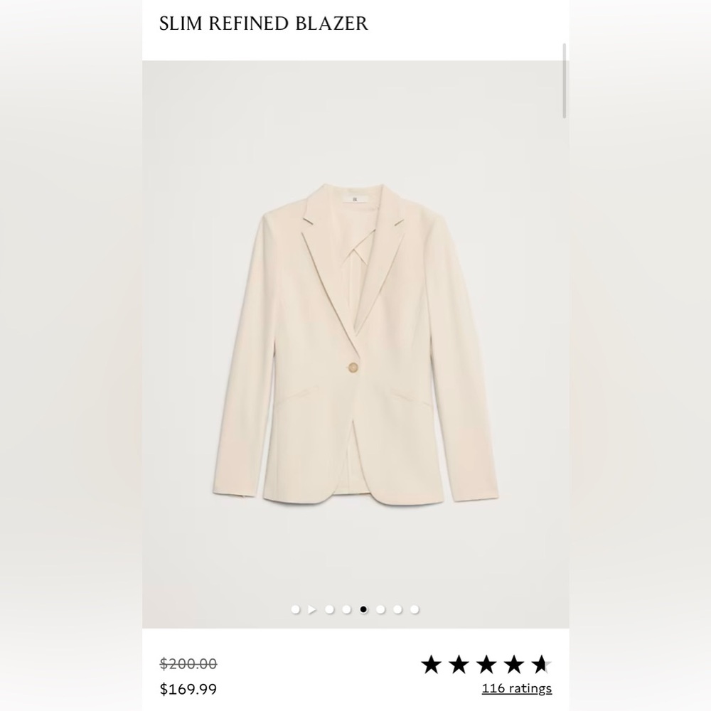 Banana Republic Cream Blazer